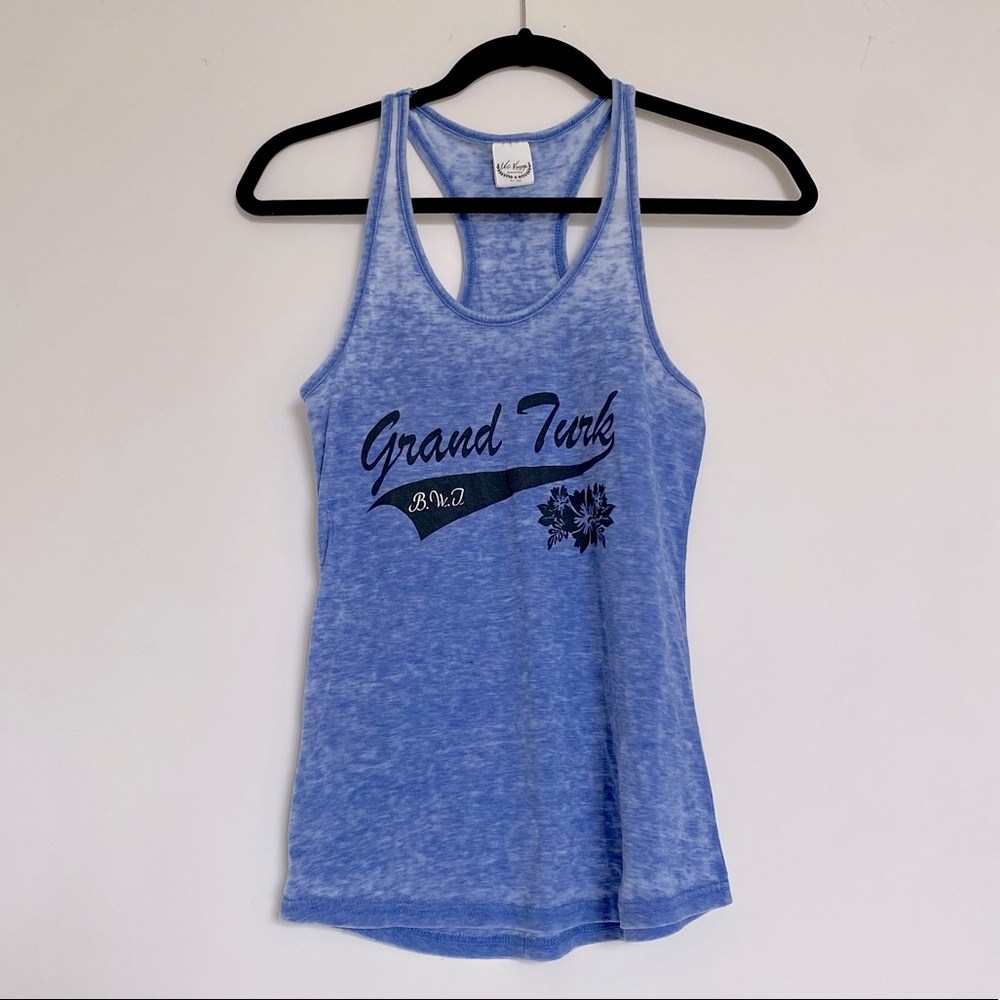 Grand Turk Razorback Tank Top Size Medium Beach Vacation Tropical